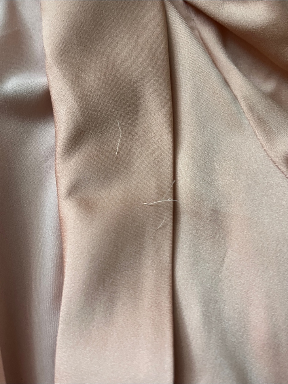 Mac Duggal Blush Pink Long-Sleeve Wrap Dress, size 6 - Picture 4 of 11